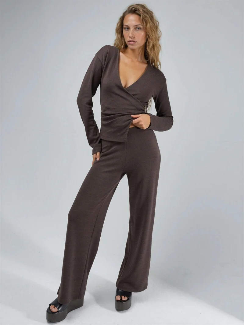 بوسيم BUSEM Straight Leg Pull-On Pants